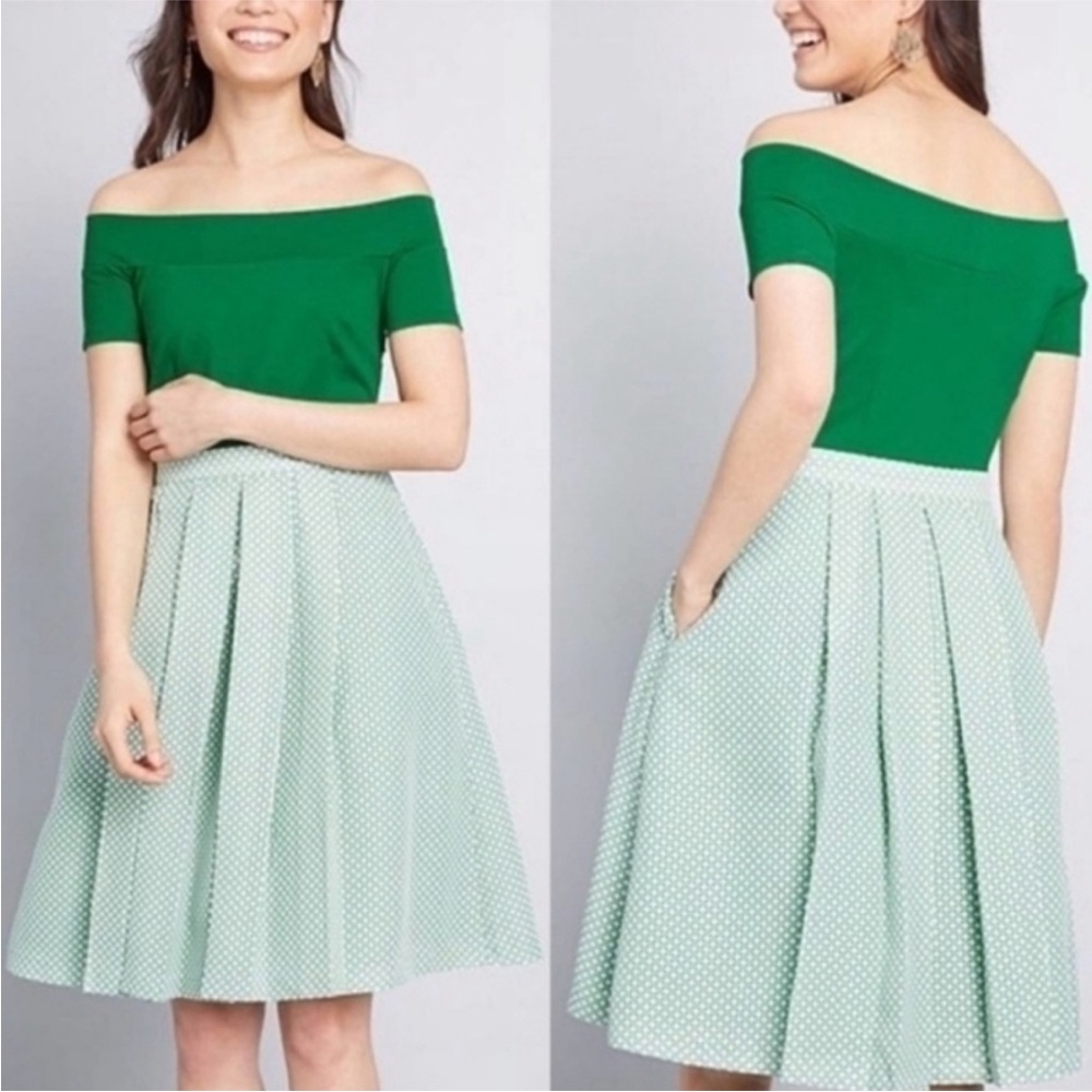 ModCloth Double the Lovely Dress in Green